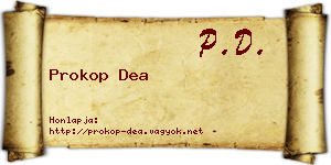 Prokop Dea névjegykártya